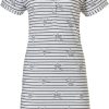 Pastunette Nightshirts | Pastunette Stripey Short Sleeve Nightdress 'By The Seashore'