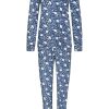 Pastunette Deluxe Pyjamas | Pastunette Deluxe Ladies Long Sleeve Pyjama 'Pretty Petunia Flower'