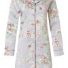 Pastunette Deluxe Nightshirts | Pastunette Deluxe Ladies Luxury Full Button Nightdress 'Tranquil Rose Garden'