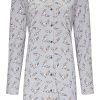 Rebelle Nightshirts | Rebelle Full Button Cotton-Mix Ladies Nightdress 'Little Daisy Deers'