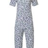 Pastunette Pyjamas | Pastunette Short Sleeve Cotton-Modal Pyjama With Buttons 'Pretty Animal'