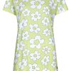 Rebelle Shorty Sets | Rebelle Ladies Short Sleeve Organic Cotton Shorty Set 'Fabulous Fresh Flower'