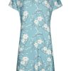 Pastunette Deluxe Nightshirts | Pastunette Deluxe Ladies Short Sleeve Luxury Nightdress 'Summer Blossom'