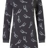 Rebelle Nightshirts | Rebelle Cotton Long Sleeve Nightdress 'Mini Giraffe'