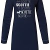 Rebelle Nightshirts | Rebelle Long Sleeve Cotton Nightdress 'I My Scottie'