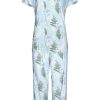 Pastunette Pyjamas | Pastunette Ladies Short Sleeve Bamboo-Mix 3/4 Pyjama 'Outdoor Life'