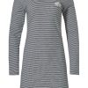 Pastunette Nightshirts | Pastunette Ladies Cotton Nightdress 'Fine Stripes Gatsby Fan'