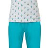 Pastunette Pyjamas | Pastunette Short Sleeve Cotton Pyjama Set 'Little Tulips & Dots'