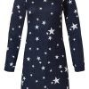 Rebelle Nightshirts | Rebelle Long Sleeve Nightdress 'Nightsky Trendy Stars '