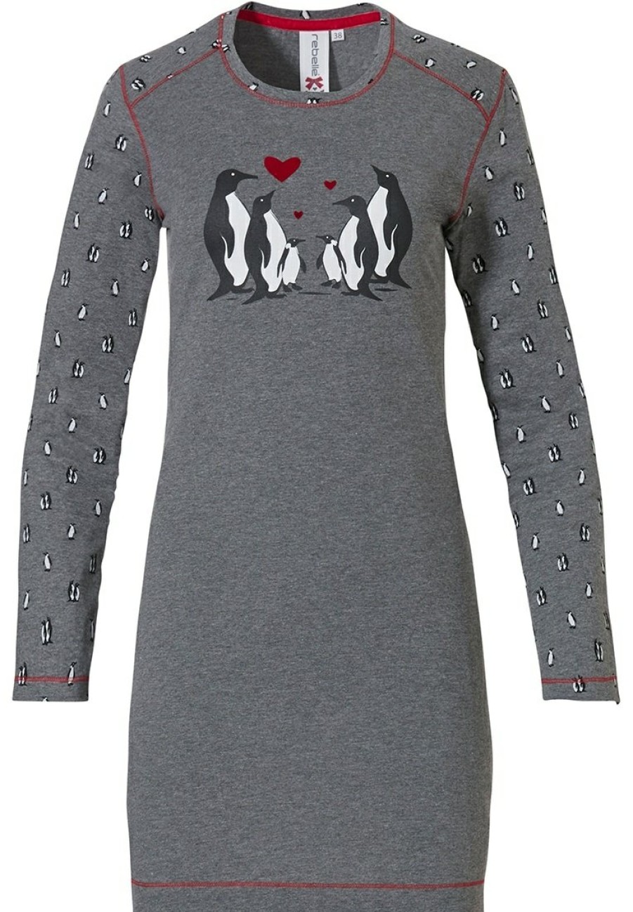 Rebelle Girls Nightshirts | Rebelle Girls Girls Nightdress 'Penguin Family Love '