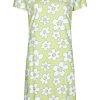 Rebelle Nightshirts | Rebelle Ladies Short Sleeve Organic Cotton Nightdress 'Fabulous Fresh Flower'