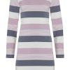 Pastunette Nightshirts | Pastunette Ladies Long Sleeve Nightdress 'Mixed Bold Stripes'