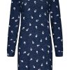 Rebelle Nightshirts | Rebelle Ladies Long Sleeve Soft Warm Nightdress 'Retro Raindrop'