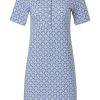 Pastunette Nightshirts | Pastunette Short Sleeve Nightdress With Buttons 'Mini Abstract Sunshine Flower'