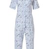 Pastunette Pyjamas | Pastunette Ladies Short Sleeve Full Button Cotton Pyjama 'Little Love Birds'