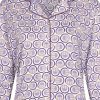 Pastunette Deluxe Pyjamas | Pastunette Deluxe Ladies Full Button Long Sleeve Cotton-Modal Luxury Pyjama 'Graphic Circles'