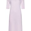 Pastunette Deluxe Nightshirts | Pastunette Deluxe Ladies 'V' Neck Longer Length 3/4 Sleeve Nightdress 'Pretty Pink Zig Zags'