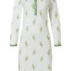 Pastunette Deluxe Nightshirts | Pastunette Deluxe Cotton Modal Nightdress With Buttons 'Winter Floral Charm'