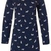 Rebelle Nightshirts | Rebelle Long Sleeve Cotton Nightdress 'Little Seth Scottie Dog'