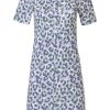 Pastunette Nightshirts | Pastunette Short Sleeve Cotton-Modal Nightdress With Buttons 'Pretty Animal'