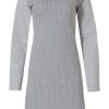 Pastunette Nightshirts | Pastunette Ladies Cotton-Mix Nightdress With Buttons 'Just Dotty & Stripes'