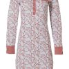 Pastunette Deluxe Nightshirts | Pastunette Deluxe Long Sleeve Nightdress With Buttons 'Tranquil Garden'