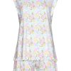 Pastunette Shorty Sets | Pastunette Ladies Sleeveless Organinic Cotton Shorty Set 'Blossoms Yellow'