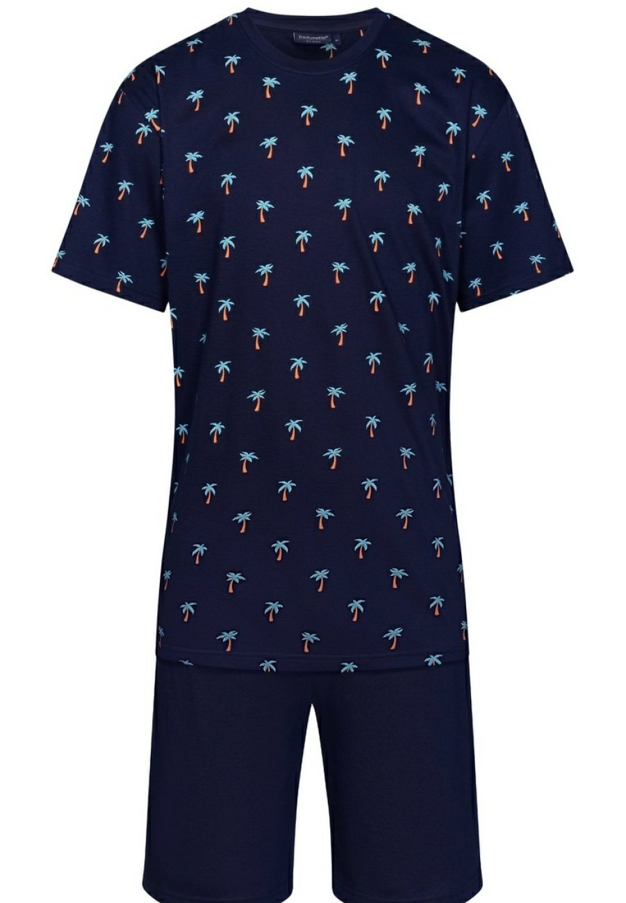 Pastunette jr Shorty Sets | Pastunette Jr Boys Short Sleeve Cotton Shorty Set 'Palm Island'