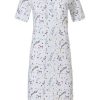 Pastunette Nightshirts | Pastunette Short Sleeve Cotton Nightdress With Buttons 'Little Love Birds'