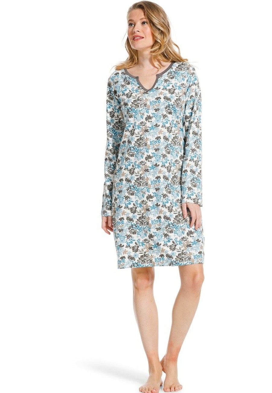 Pastunette Nightshirts | Pastunette Ladies Cotton Nightdress 'Winter Garden'