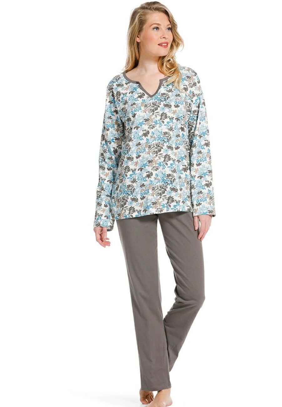 Pastunette Pyjamas | Pastunette Ladies Cotton Pyjama Set 'Winter Garden'