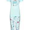 Rebelle Pyjamas | Rebelle Short Sleeve Cotton Single Jersey Summer 3/4 Pyjama Set 'Sweet Scoop Ice-Cream'