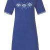 Pastunette Nightshirts | Pastunette Ladies Short Sleeve Cotton Nightdress 'Sunshine Flower Fan'