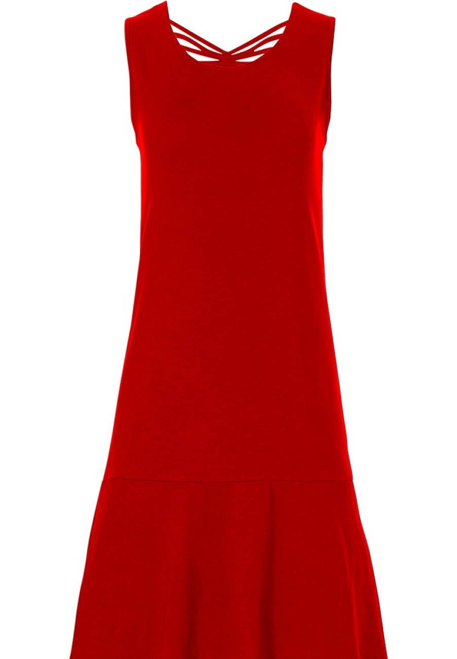 Pastunette Beach Beachwear | Pastunette Beach Red Sleeveless Beach Dress 'Summer Day'