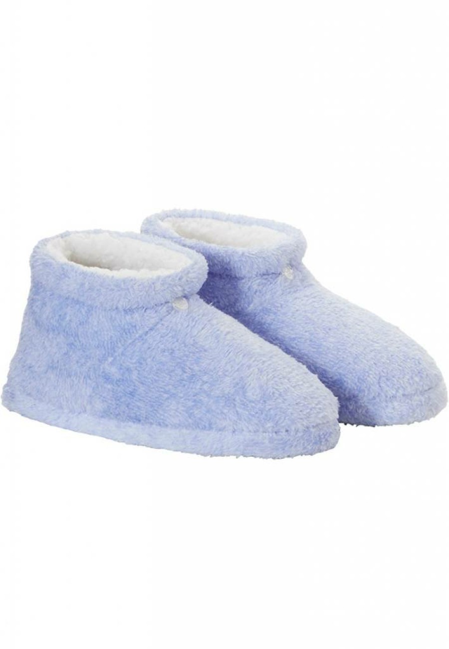 Pastunette Slipper Boots, Blankets & More | Pastunette Soft & Warm, Fluffy Coral Fleece Cobalt Blue Ankle Slipper Boots