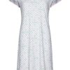 Pastunette Deluxe Nightshirts | Pastunette Deluxe Ladies Short Sleeve Cotton Modal 'V' Neck Nightdress' Dotty Diamonds'