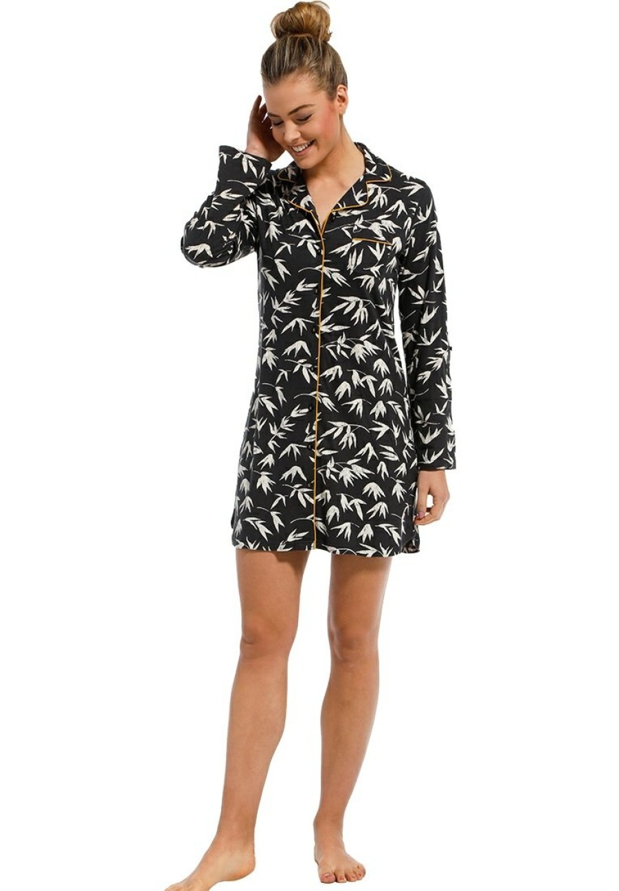 Pastunette Nightshirts | Pastunette Ladies Full Button Nightdress 'Pretty Bamboo'