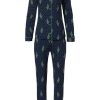 Pastunette Deluxe Pyjamas | Pastunette Deluxe Ladies Full Button Cotton-Modal Pyjama 'Winter Floral Charm'