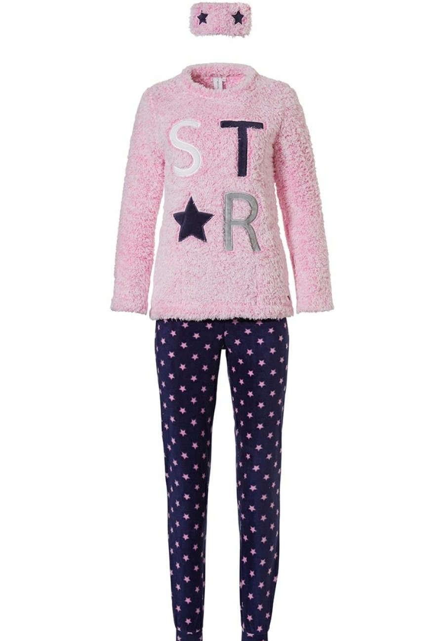 Rebelle Girls Homesuits | Rebelle Girls Girls Fleece Home-Lounge Suit & Eye-Mask ' Be A Star '