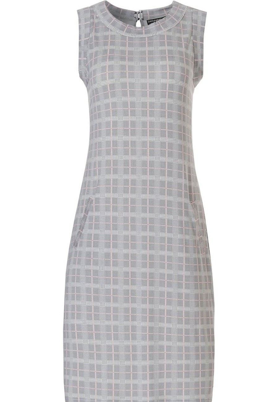 Pastunette Deluxe Nightshirts | Pastunette Deluxe 'Checkered Blocks Of Style' Ladies Night & Homewear Sleeveless Dress