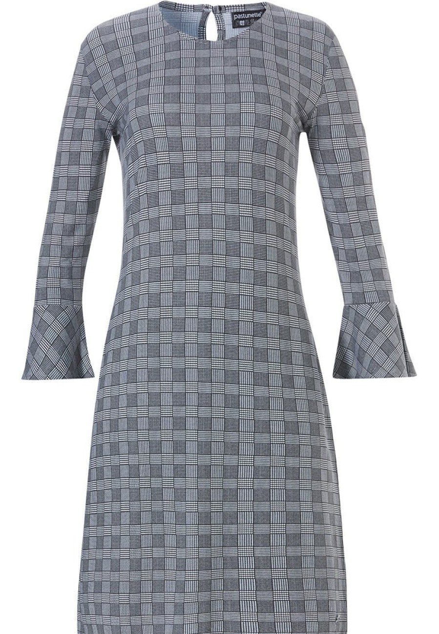 Pastunette Deluxe Nightshirts | Pastunette Deluxe 3/4 Sleeve Home Dress With Stylish 'Prince Of Wales Check'