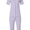 Pastunette Pyjamas | Pastunette Ladies Full Button Cotton Pyjama 'Dots & Flowers'