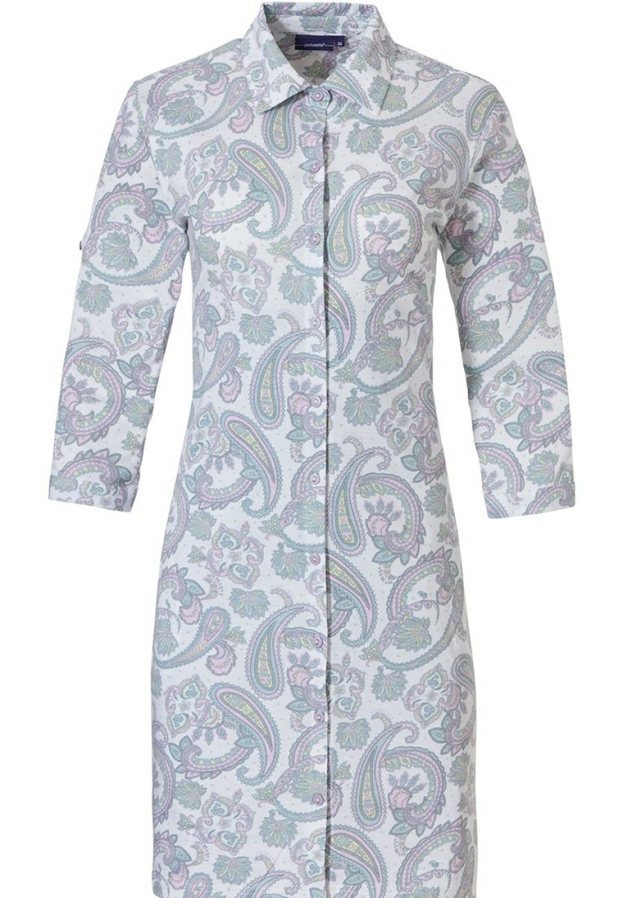 Pastunette Nightshirts | Pastunette Ladies Full Button Nightdress 'Precious Paisley'