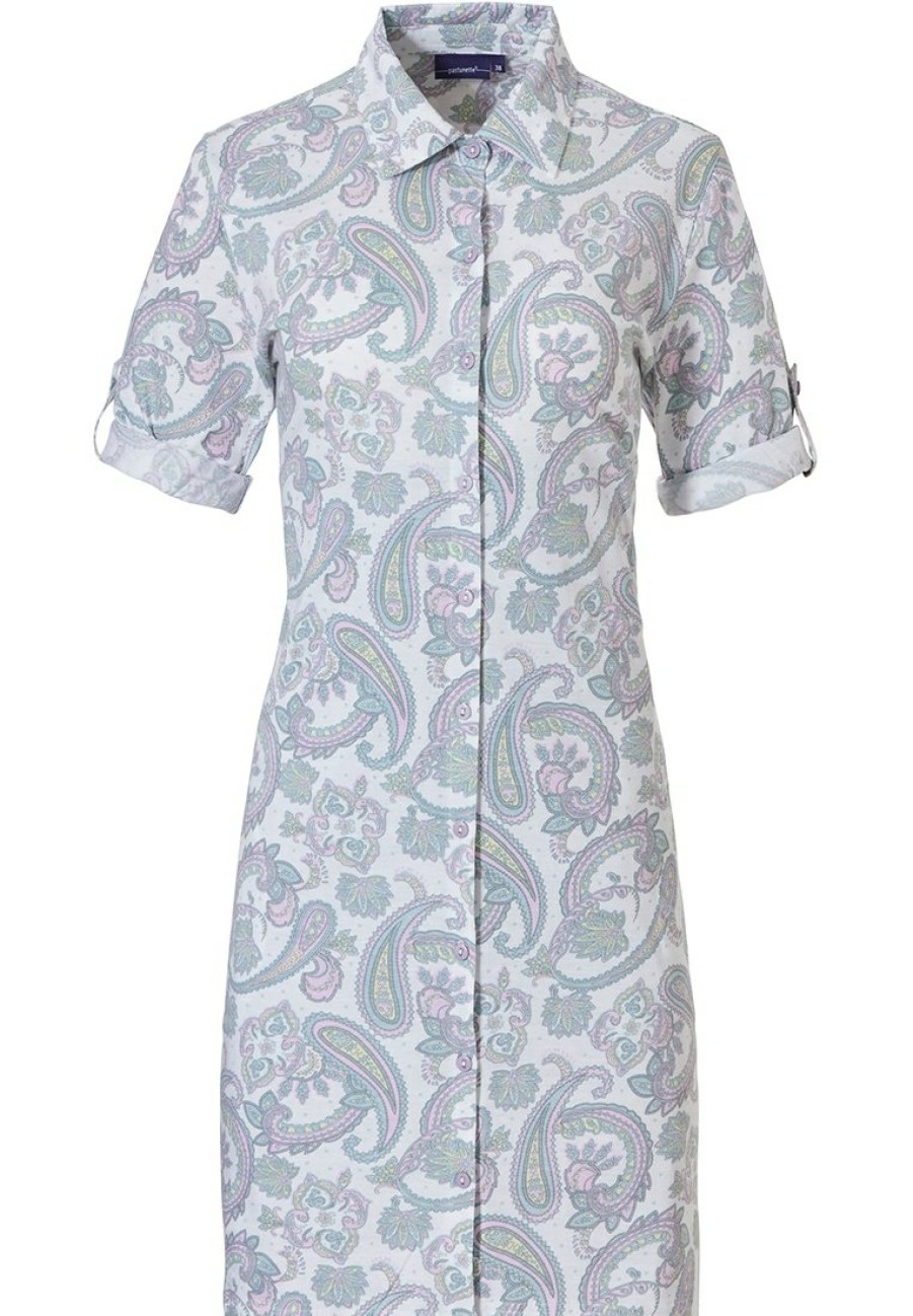 Pastunette Nightshirts | Pastunette Ladies Full Button Nightdress 'Precious Paisley'