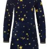 Rebelle Nightshirts | Rebelle Soft Fleece Lounge Home Dress 'Shining Starry Night '