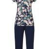 Pastunette Deluxe Pyjamas | Pastunette Deluxe Ladies Short Sleeve Pyjama 'Romantic Floral'