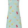 Rebelle Nightshirts | Rebelle 'Lollipop Dreams' Light Aqua Green Cotton Spaghetti Strap Nightdress With An All Over Lollipop Pattern