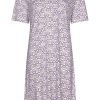 Pastunette Deluxe Nightshirts | Pastunette Deluxe Ladies Short Sleeve Viscose-Mix Luxury Nightdress 'Graphic Circles'