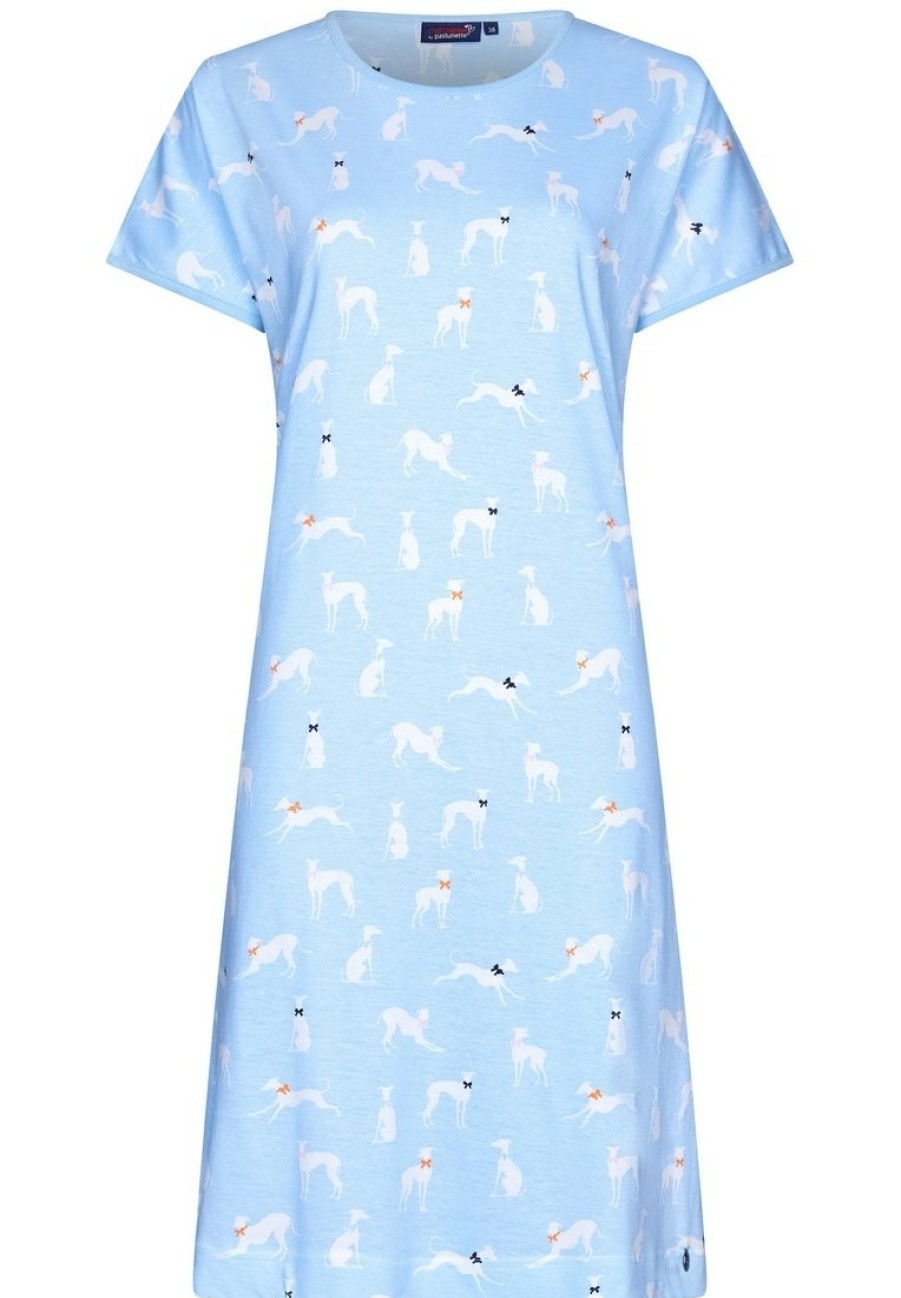 Rebelle Girls Nightshirts | Rebelle Girls Girls Short Sleeve Cotton Nightdress 'Hound Dog