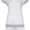 Pastunette Deluxe Shorty Sets | Pastunette Deluxe Ladies Short Sleeve Cotton Modal 'V' Neck Shorty Set 'Dotty Diamonds'